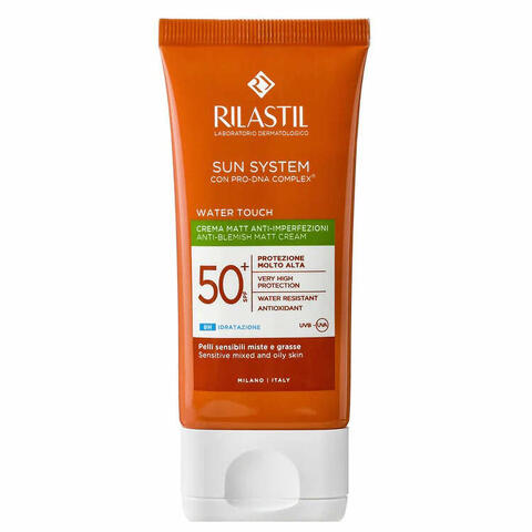 Rilastil sun system water touch fluido spf50+ 50ml nuova formulazione