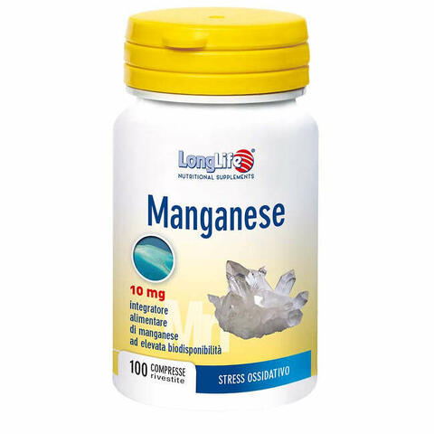 Longlife manganese 10 mg 100 compresse