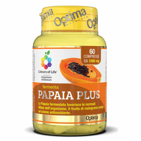 Colours of life fermenta papaia plus 60 compresse 1000 mg