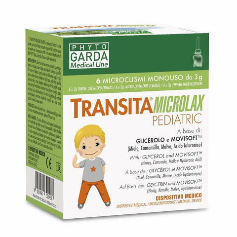 Transita microlax pediatric 6 microclismi da 3 g