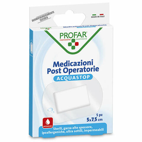 Acquastop medicazione post operatoria 5x7,5 cm  med 5 pezzi