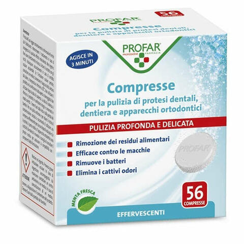 Compresse Pulizia Protesi Dentali - 56 Pezzi