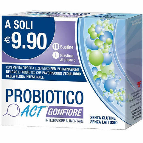 Probiotico act gonfiore 10 bustine