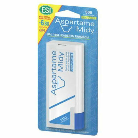 Aspartame midy 500 compresse con dispenser