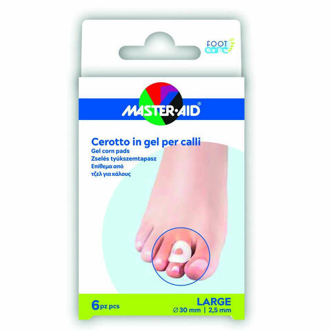 Cerotto protezione calli master-aid footcare in gel large 6 pezzi b11