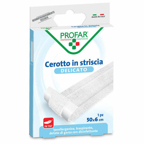 Cerotto tessuto non tessuto delicato 1 striscia 50x6 cm