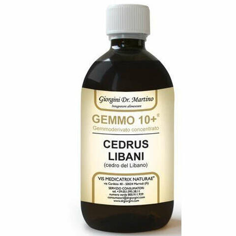 Gemmo 10+ cedro del libano 500 ml liquido analcolico