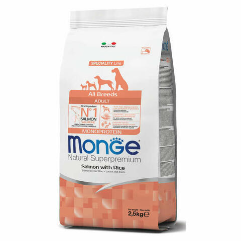 Monge all breeds adult salmone & riso 12000 g