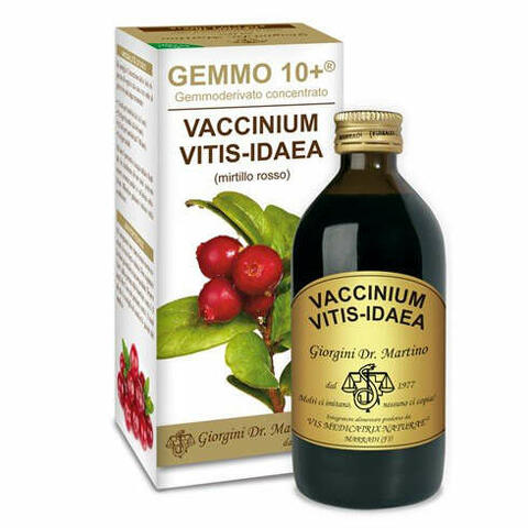 Gemmo 10+ mirtillo rosso liquido analcolico 200 ml