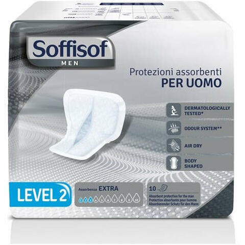 Pannolone per incontinenza sagomato  men level 2 10 pezzi