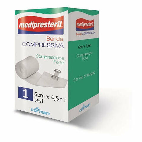 Benda medipresteril compressione forte m4,5x6cm tesi