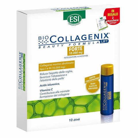 Biocollagenix forte 10 drink 300 ml + 2 maschere omaggio