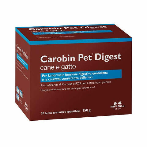 Carobin pet digest granulare 30 buste da 5 g