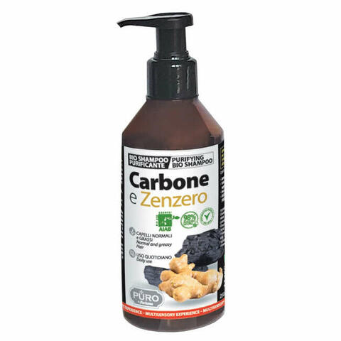 Puro bio shampoo carbone e zenzero 250 ml