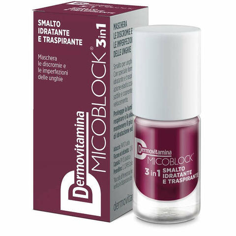 Micoblock 3in1 smalto idratante traspirante prugna 5 ml