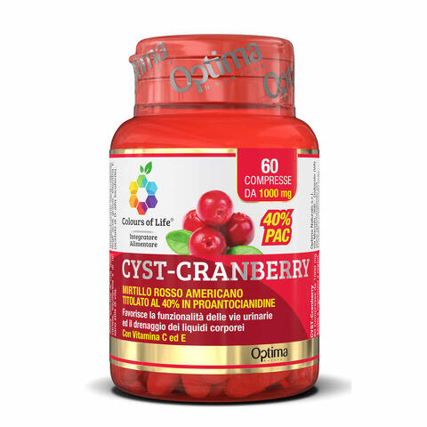 Cyst-cranberry con vitamina c e 60 compresse 1000 mg