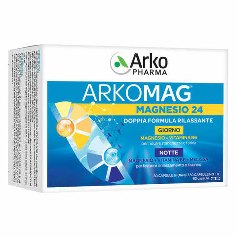 Arkomag magnesio 24 giorno&notte 60 capsule