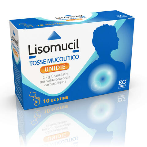 Lisomucil tosse muc unid 10 bustine - Mucolitico e fluidificante respiratorio