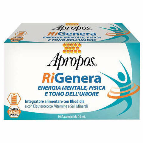 Apropos rigenera energia fisica e mentale 10 flaconcini 10ml