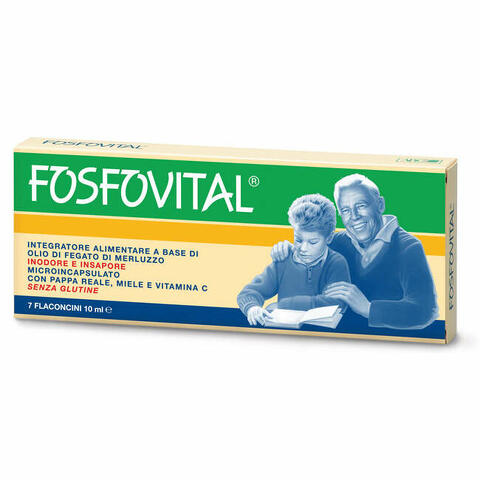 Fosfovital olio fegato di merluzzo 7 flaconcini