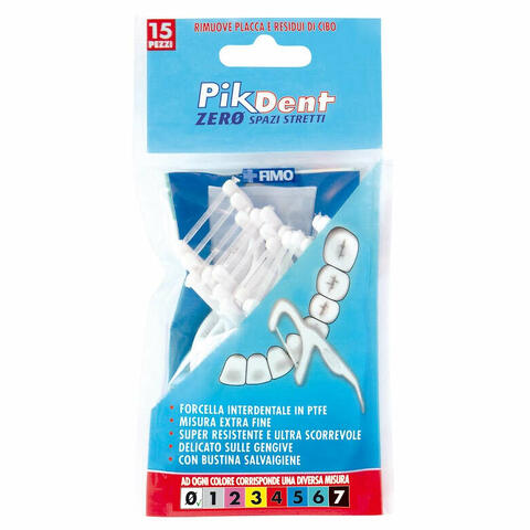 Pikdent zero spazi stretti 15 forcelle interdentali