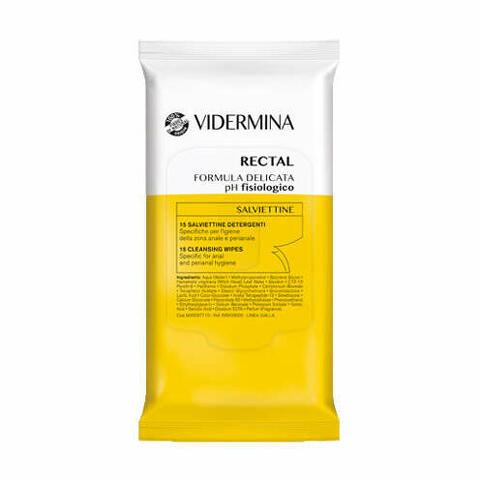 Vidermina rectal salviettine 15 pezzi