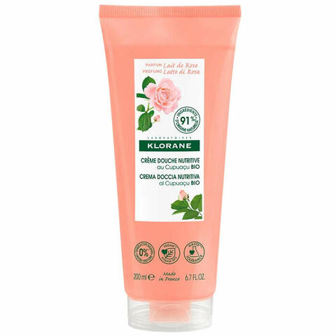 Klorane crema doccia latte di rosa 200ml