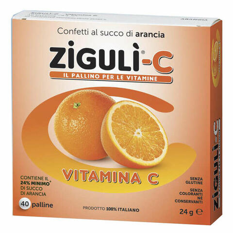 Ziguli c arancia 40 confetti 24 g