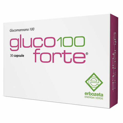 Gluco 100 forte glucomannano 100 30 capsule da 900mg