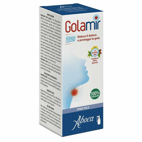 Golamir 2act spray 30ml no alcool adulti e bambini da un anno di eta'