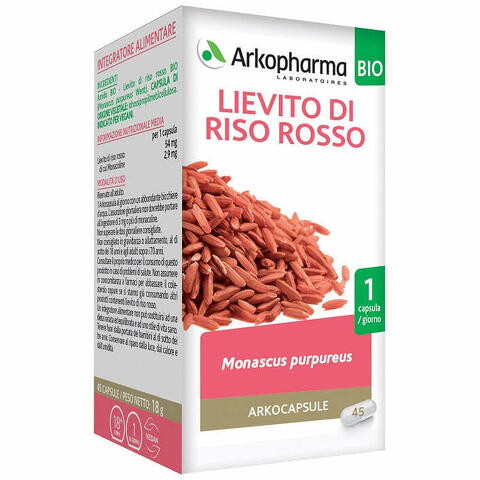 Arko capsule lievito riso rosso 45 capsule bio