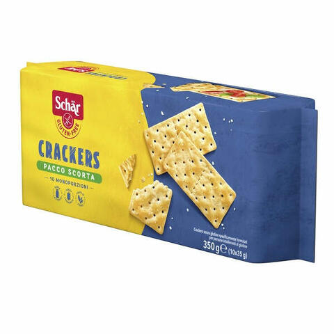 Crackers senza glutine e lattosio - Pacchetto scorta 10 porzioni da 35 g