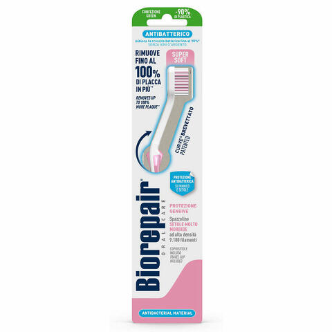 Biorepair oral care antibatterico spazzolino piu' comfort protezione gengive setole super soft