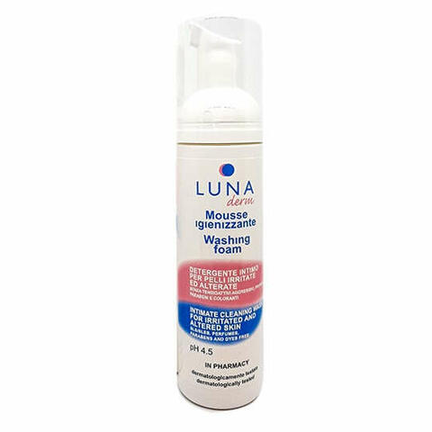 Lunaderm mousse igienizzante detergente intimo pelli irritate ed alterate 150ml