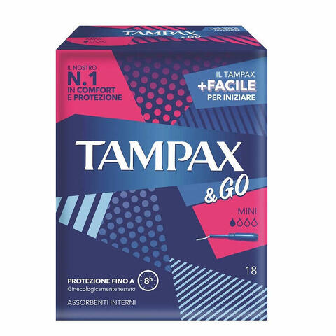 Tampax & go mini 18 pezzi