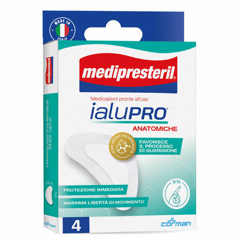 Medipresteril ialupro dita 3,8x7 cm 4 pezzi