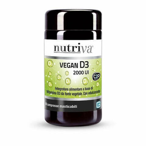 Nutriva vegan d3 60 compresse 2000 ui