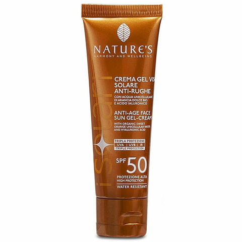 Nature's i solari crema gel viso antirughe spf50 50ml