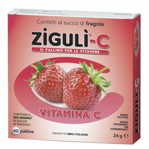 Ziguli c fragola 40 confetti 24 g