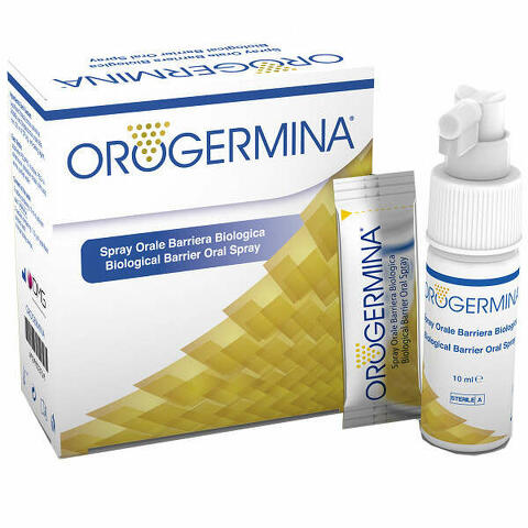 Orogermina spray orale 2 flaconi x 10ml + 2 bustine 1,15 g di liofilizzato + 2 nebulizzatori orali