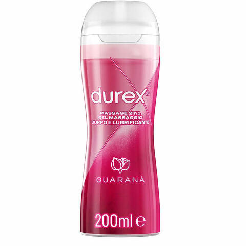 Durex massage 2 in 1 gel massaggio corpo e lubrificante guarana' 200ml