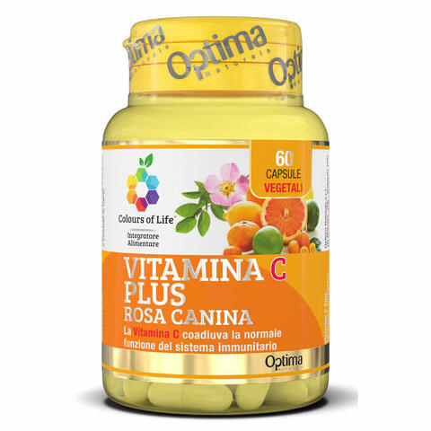 Colours of life vitamina c plus rosa canina 60 capsule vegetali 724mg