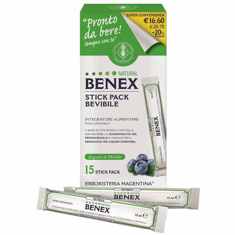 Benex bevibile 15 stick da 12ml taglio prezzo