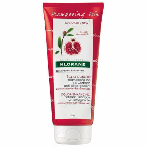 Klorane shampoo trattante anti-sbiadimento senza solfati al melograno 200 ml