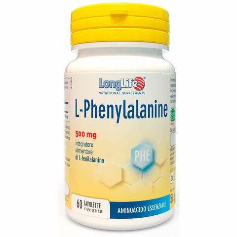 Longlife l-phenylalanine 500 mg 60 tavolette