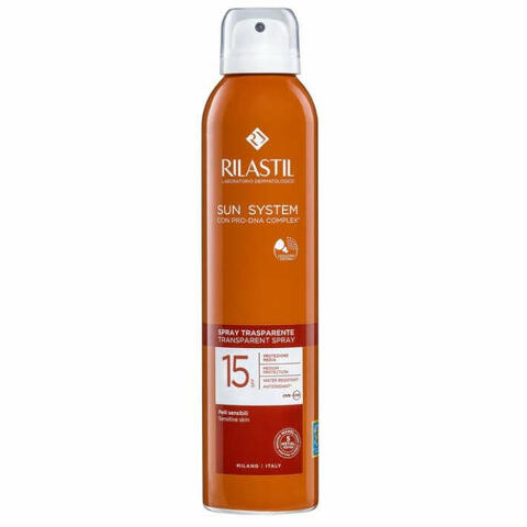 Rilastil sun system transparent spray spf15 200 ml