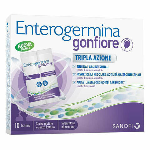 Enterogermina gonfiore 10 bustine bipartite