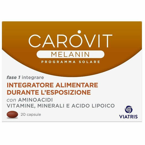 Carovit melanin programma solare 20 capsule