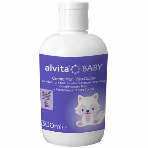 Alvita baby crema viso-corpo 300 ml