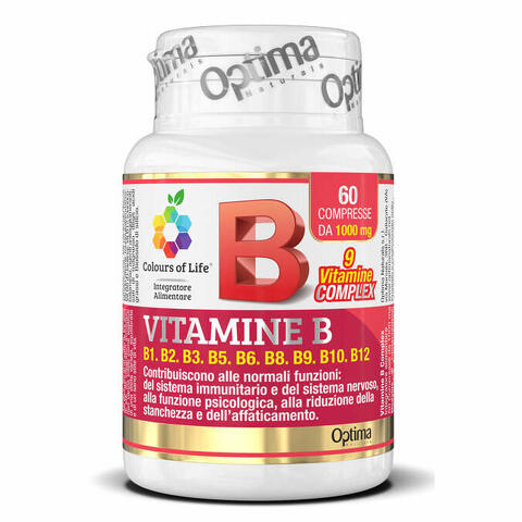 Colours of life vitamine b complex 60 compresse 1000 mg